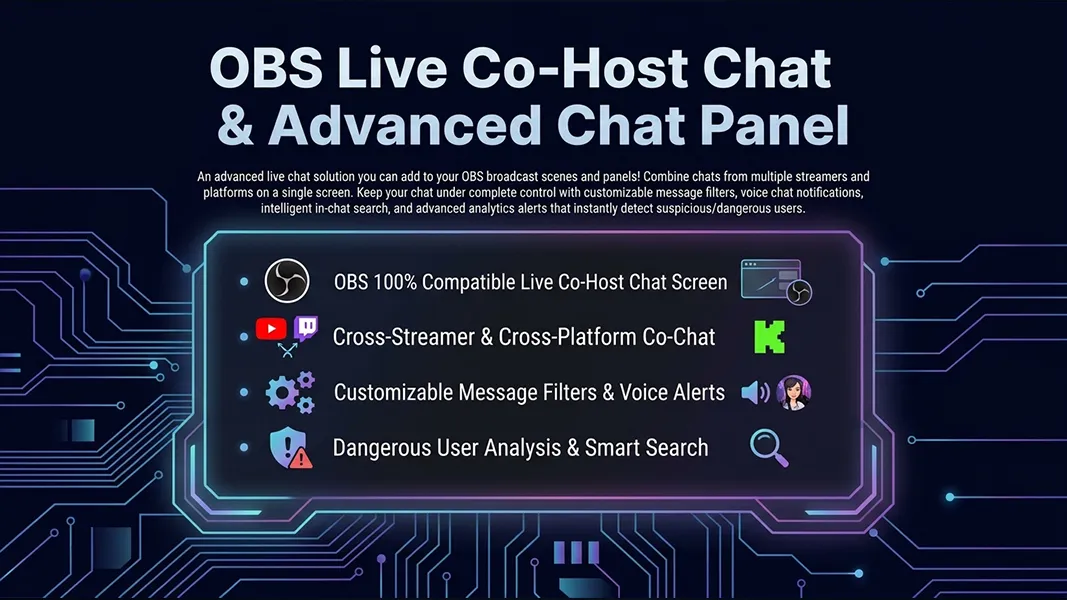 OBS Live Co-Stream Chat & Advanced Chat Panel